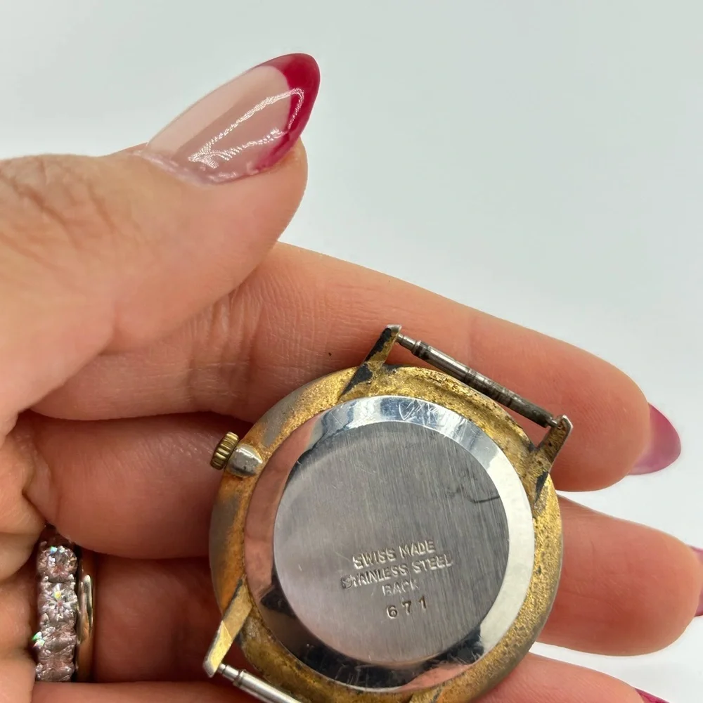 VINTAGE LORD LANE Gold TONE MENS WATCH Dial Only #213*
